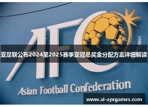 亚足联公布2024至2025赛季亚冠总奖金分配方案详细解读 亚足联公布2024至2025赛季亚冠总奖金分配方案详细解读